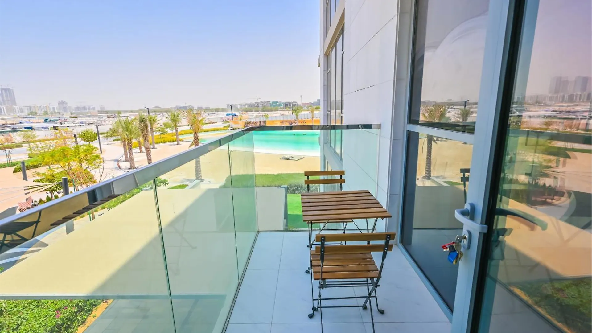 1Br Haven With Lagoon Serenity In District One Meydan Dubai Apartment