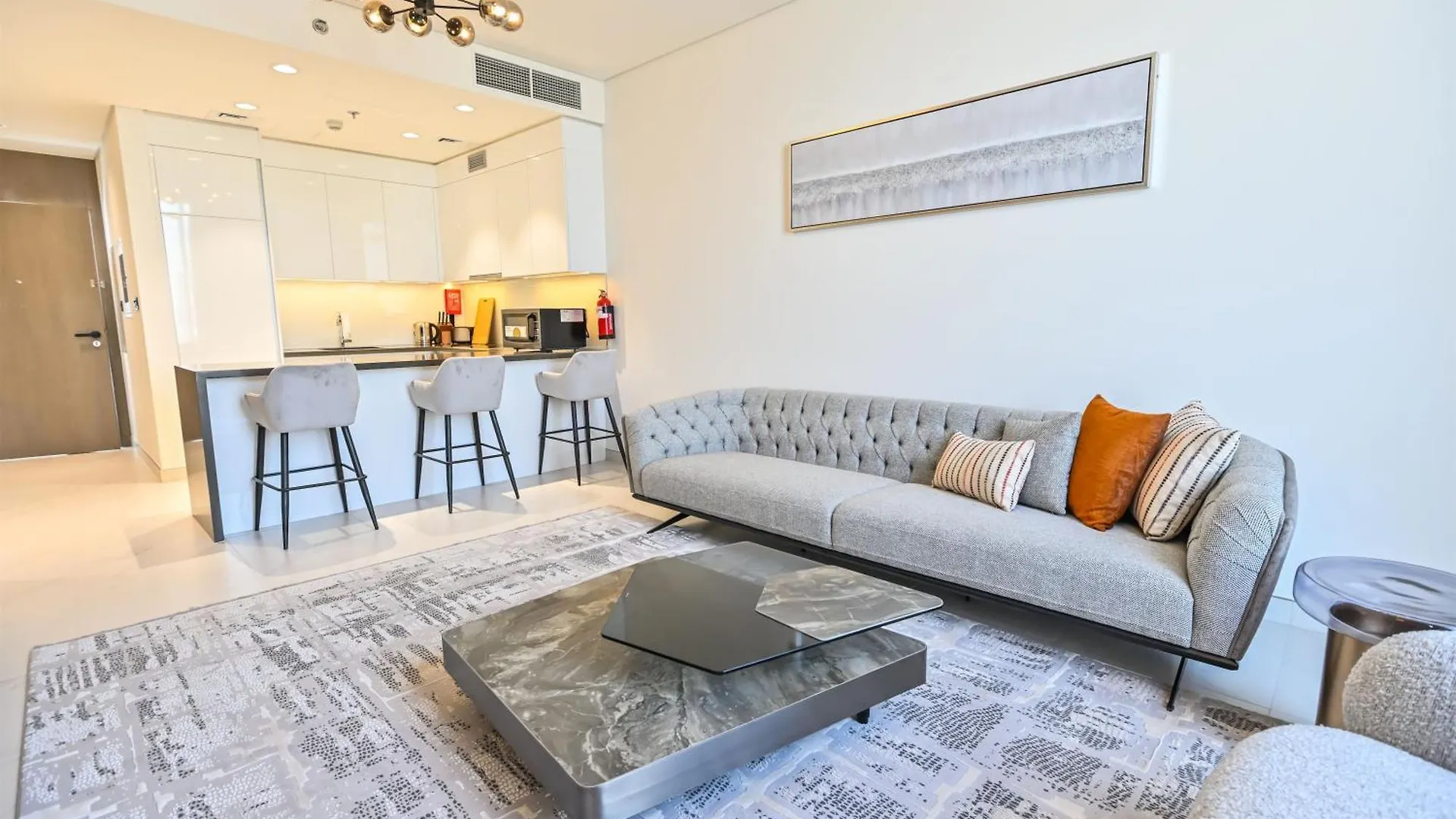 1Br Haven With Lagoon Serenity In District One Meydan Dubai Apartment
